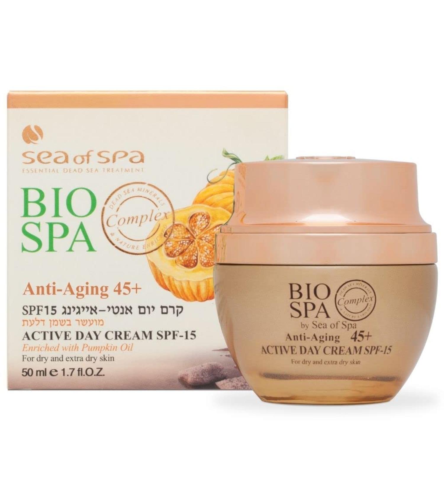 Bio Spa Active DAY Cream Spf-15 Anti Aging 45+ - Buy Online on GoSupps.com