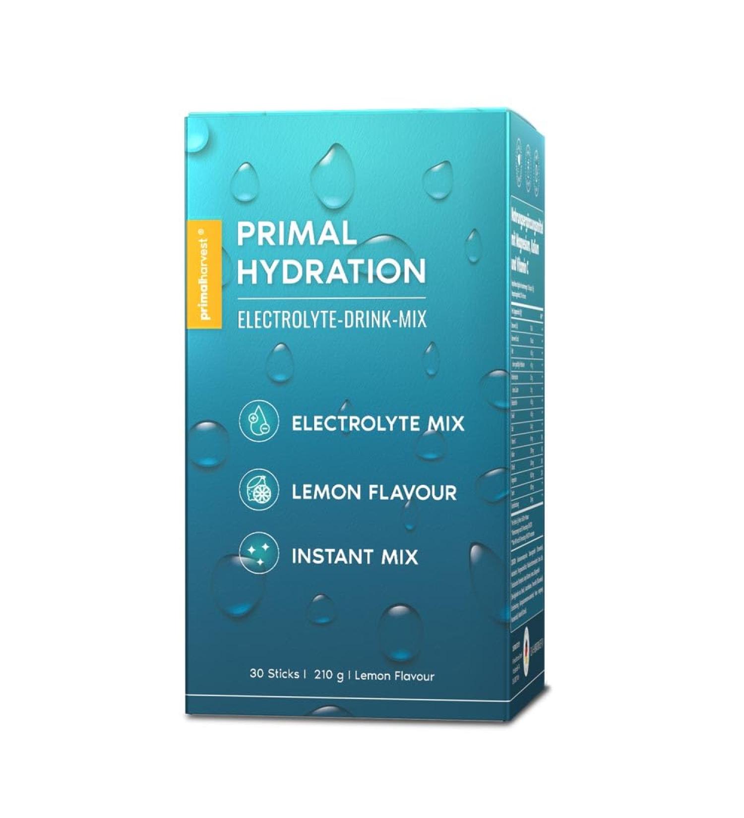 Primal Hydration by Primal Harvest | Electrolytic Isotonic Drink | 30 Portions | Magnesium Potassium & Vitamin C | Ideal for Men & Women | International Shipping - Buy Online on GoSupps.com