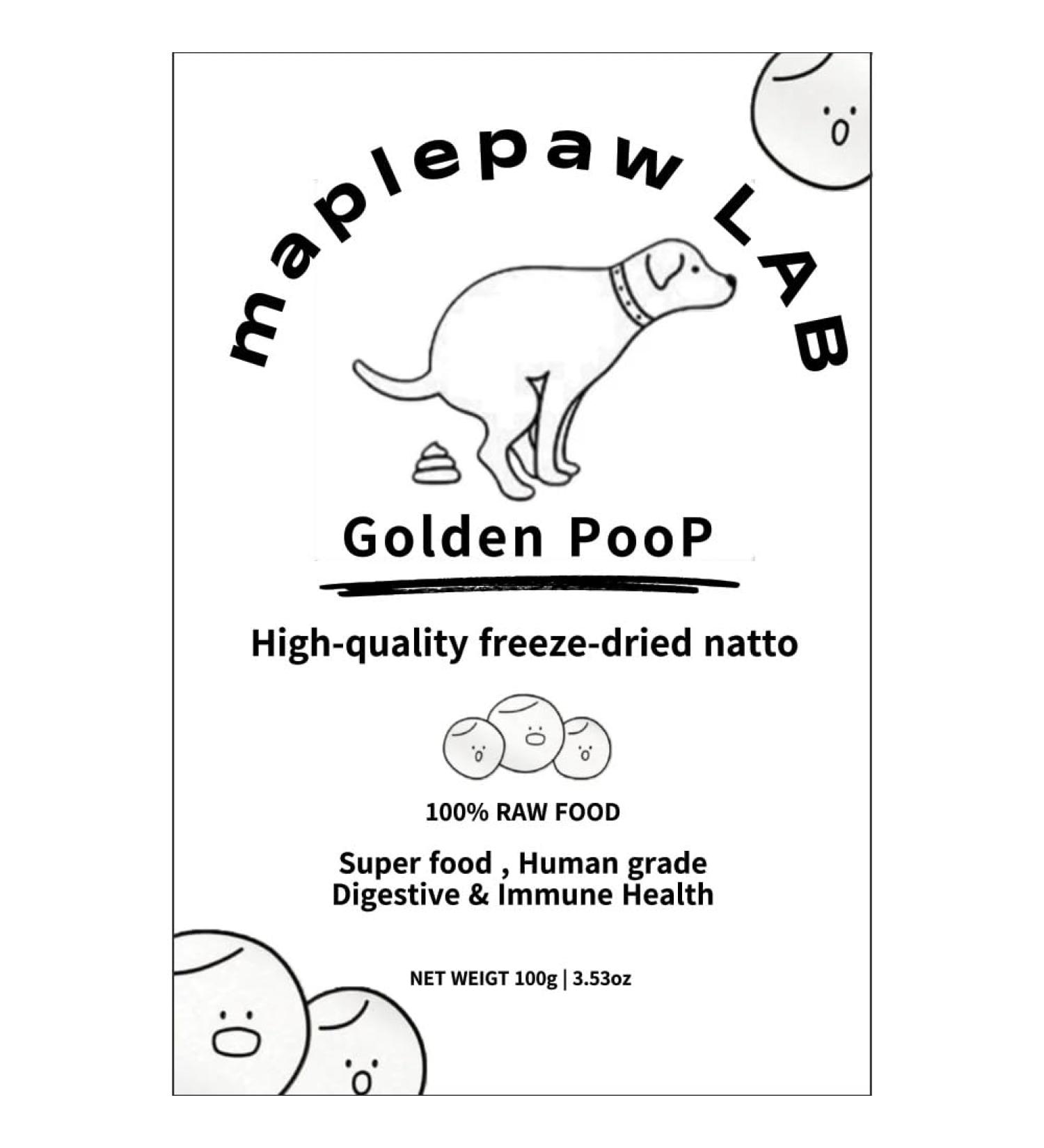 maplepaw Freeze-Dried Natto Golden Poop Nattokinase Pet Food Topper Treats - Buy Online on GoSupps.com