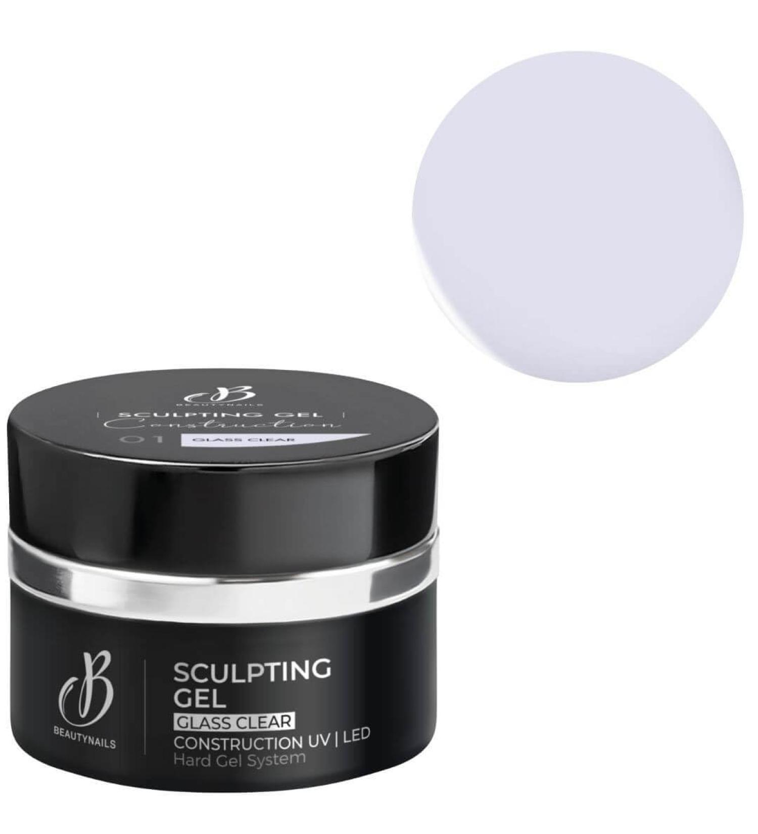 Beauty Nails Gel de construction Sulpting Gel 01 Glass Clear Beauty Nails 50g