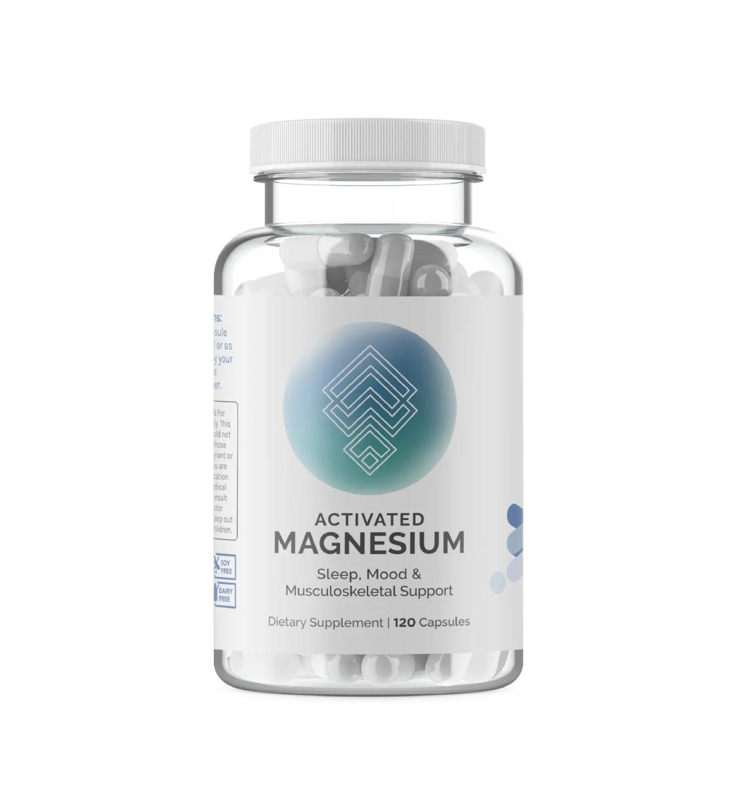 InfiniWell Activated Magnesium Supplement for Women & Men - Support Brain Health & Neurotransmitter Activity - Promote Relaxation for a Healthy Sleep Cycle - Optimized for Absorption (120 Capsules) - Buy Online on GoSupps.com