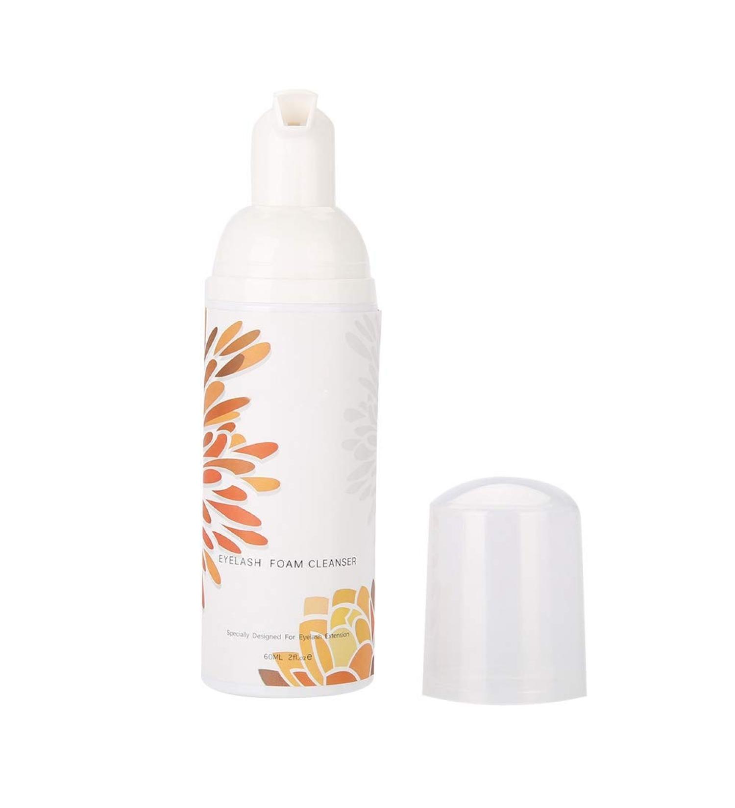 60ml Foaming Eyelash Cleanser | Extension Foam Cleanser Shampoo & Brush | Salon Quality Eyelash Makeup Remover - Buy Online on GoSupps.com