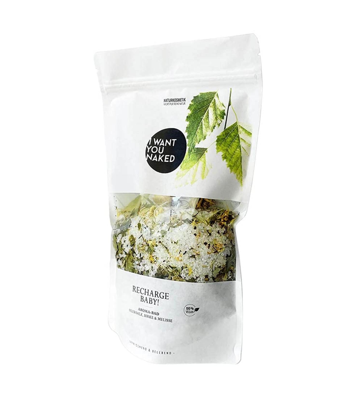 WANT YOU NAKED Aroma Bath Recharge Baby! Birch & Lemon Balm Refill 620g (3)