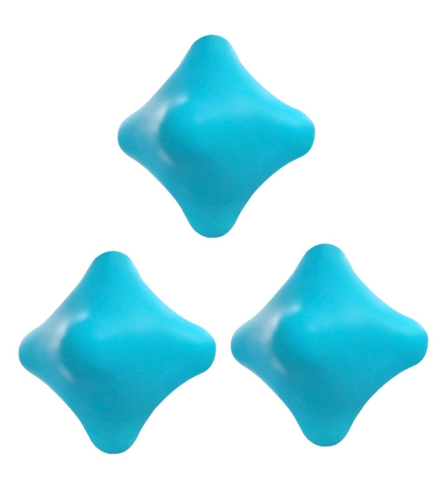 Frcolor 3-Piece Silicone Handball Set - Blue Fitness Balls with One-Hand Grip for Practice - Ideal for International Shipping - Buy Online on GoSupps.com