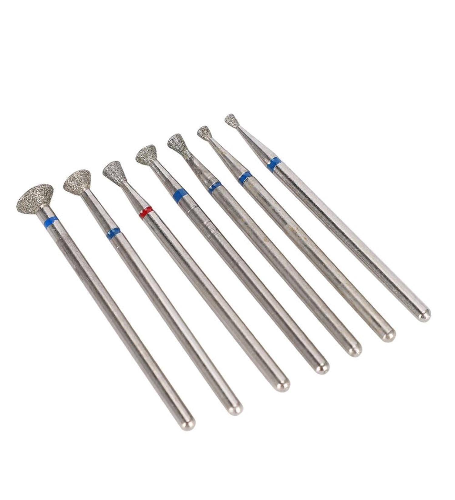 Nail Drill Bits High Efficiency Good Stability Manicure Grinding Tips Diamond Sand Wear Resistant for Nail Art Salon(NO.03) - Buy Online on GoSupps.com