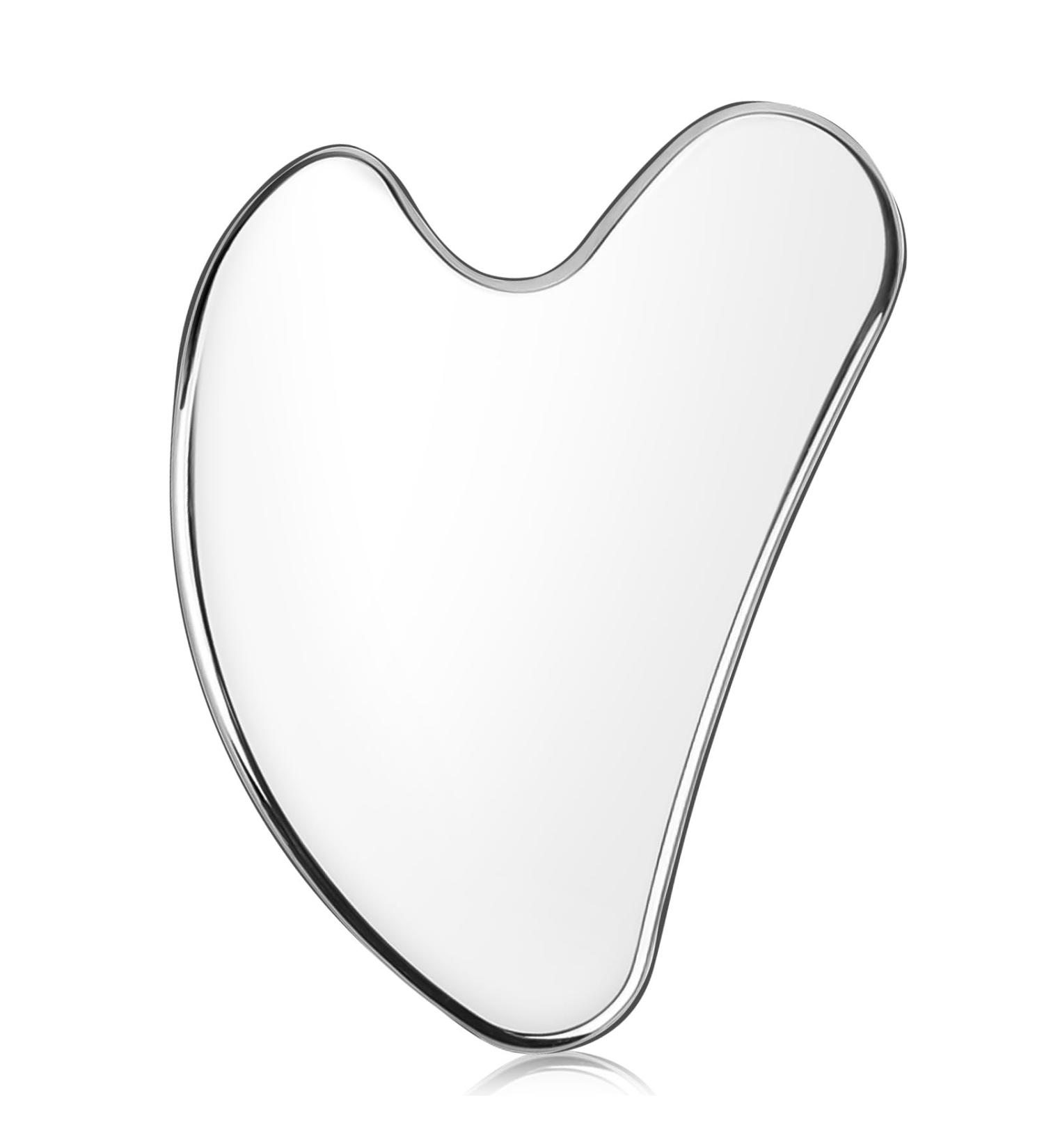 Uraqt Gua Sha Stainless Steel Tool - Facial Massage & Scraping for Face Eyes Neck & Body - Buy Online on GoSupps.com