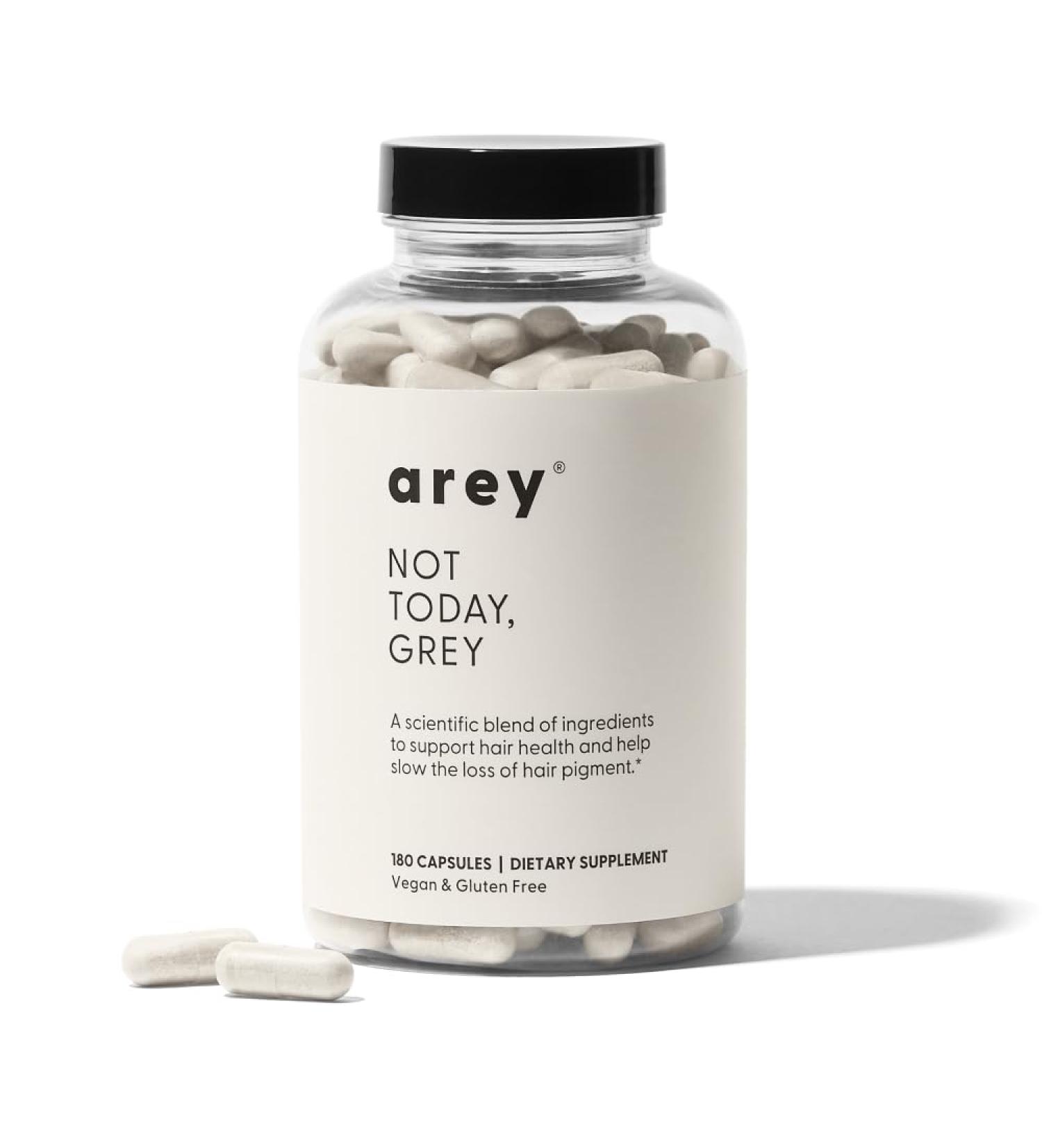 Not Today Grey Hair Supplement | Slow Grey Growth & Repigment | Healthier Thicker Hair | Vegan & Gluten Free | 3 Month Supply - Buy Online on GoSupps.com