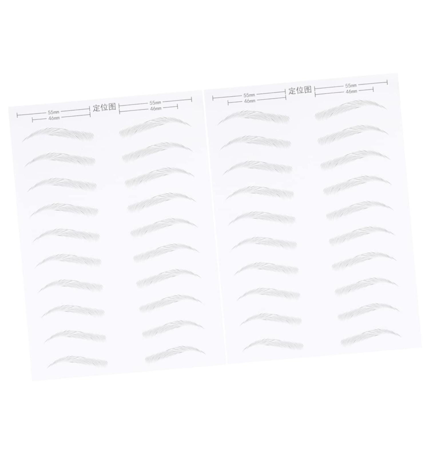 FOMIYES 2 Pairs Black Makeup Black Stickers Eyebrow Stickers Eye Brow Supplies The Lazy 3d Water-based - Buy Online on GoSupps.com