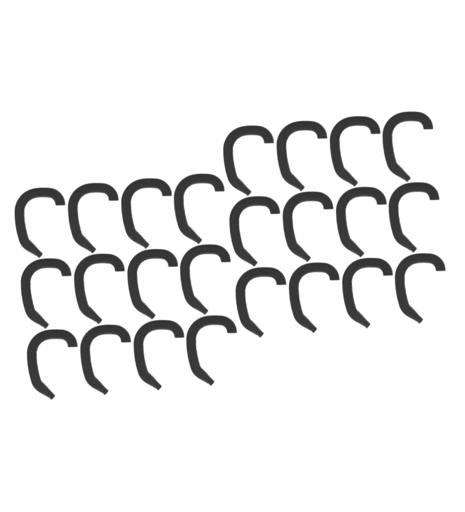 Healeved 12 Pairs Silicone Ear Corrector Cuffs for Infants - Valgus Correction Patch - Black - 4.4x3.6x0.4cm - Buy Online on GoSupps.com