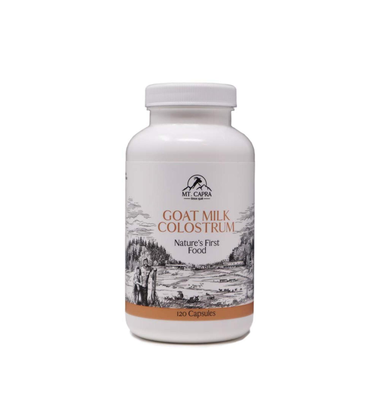 Mt. Capra Goat Milk Colostrum 120 Capsules - Immune Support & Nutrition - Buy Online on GoSupps.com