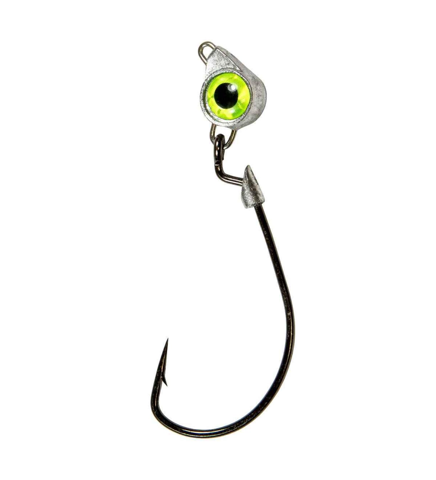 Z-MAN Texas Eye Jigheads 3 Pack Chartreuse, 1/4 Oz.
