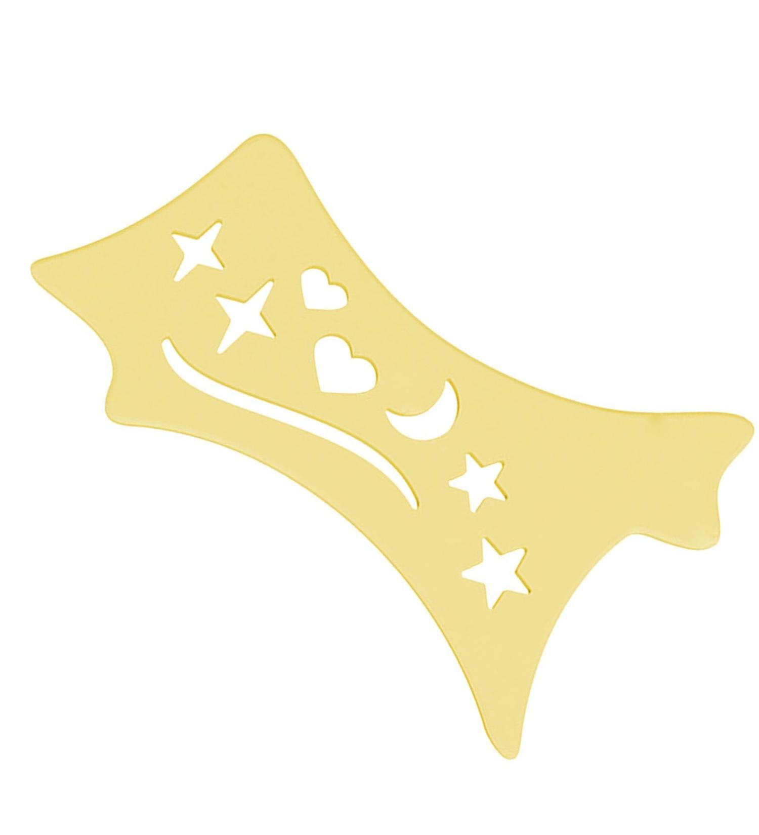 Eyeshadow and Eyeliners Stencils Pad | Soft Precision Eyeliners Tool Contour Eye Liners Guide Reusable Cleaning Cloths for Women Yellow - Buy Online on GoSupps.com