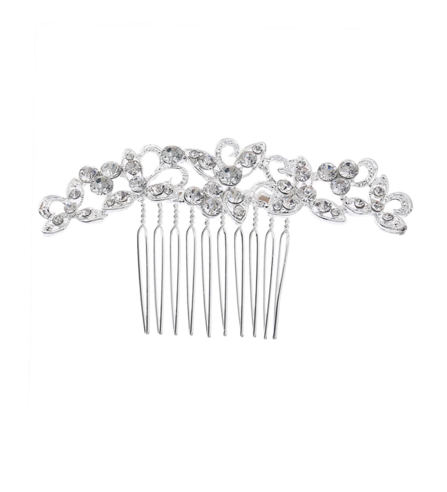 DOITOOL Tiara Hair Barrettes Rhinestone Bobby Pins Wedding Hair Clip Wedding Hair Barrette Bridesmaid Hair Accessories Photography Props Fashion Headwear Bride Hair Comb Headgear - Buy Online on GoSupps.com