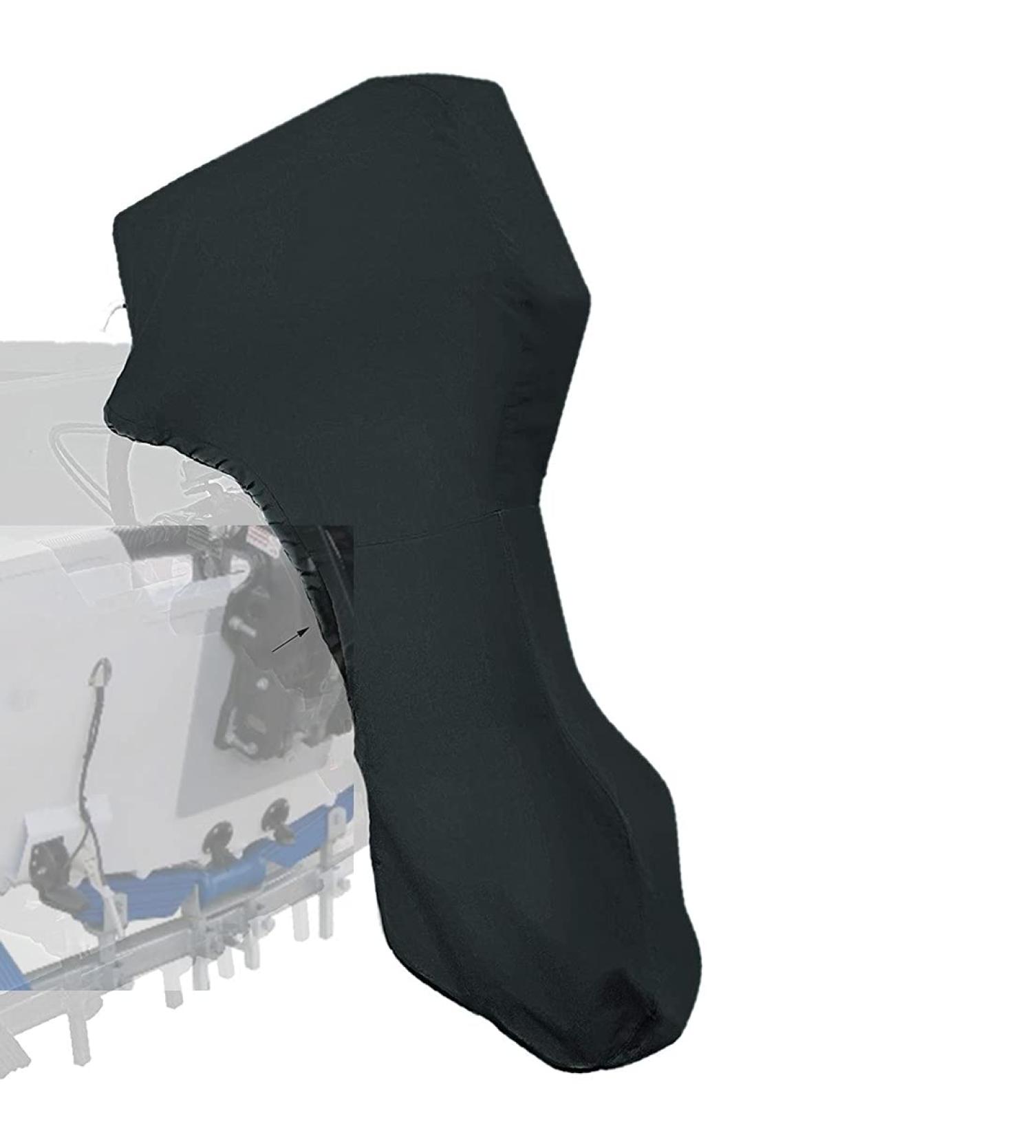 Softclub 60-90 HP Outboard Motor Cover | Waterproof 600D Heavy Duty Fabric | Black Boat Motor Cover for 90 HP Motors - Buy Online on GoSupps.com