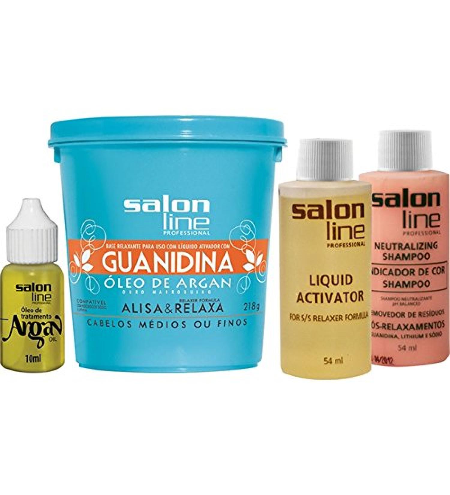 Salon Line Linha Transformacao (Guanidina) Oleo De Argan Medio 218 Grg Transformation (Guanidine) Collection - Regular Argan Oil net 7.68 Oz