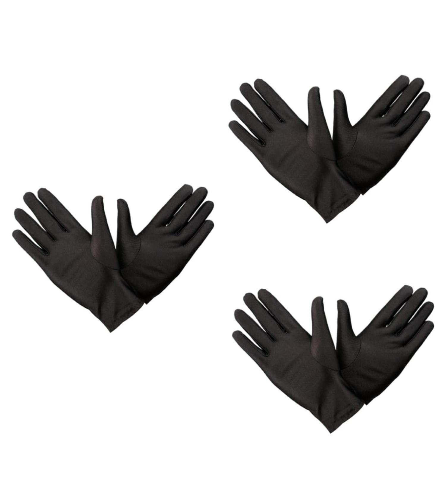 MAGICLULU 9 Pairs Jewelry Etiquette Gloves Oven Gloves Hand Care Black Cotton Gloves Nylon Inspection Gloves Handling Gloves Work Gloves Jewelry Gloves White Gloves Miss Protection - Buy Online on GoSupps.com