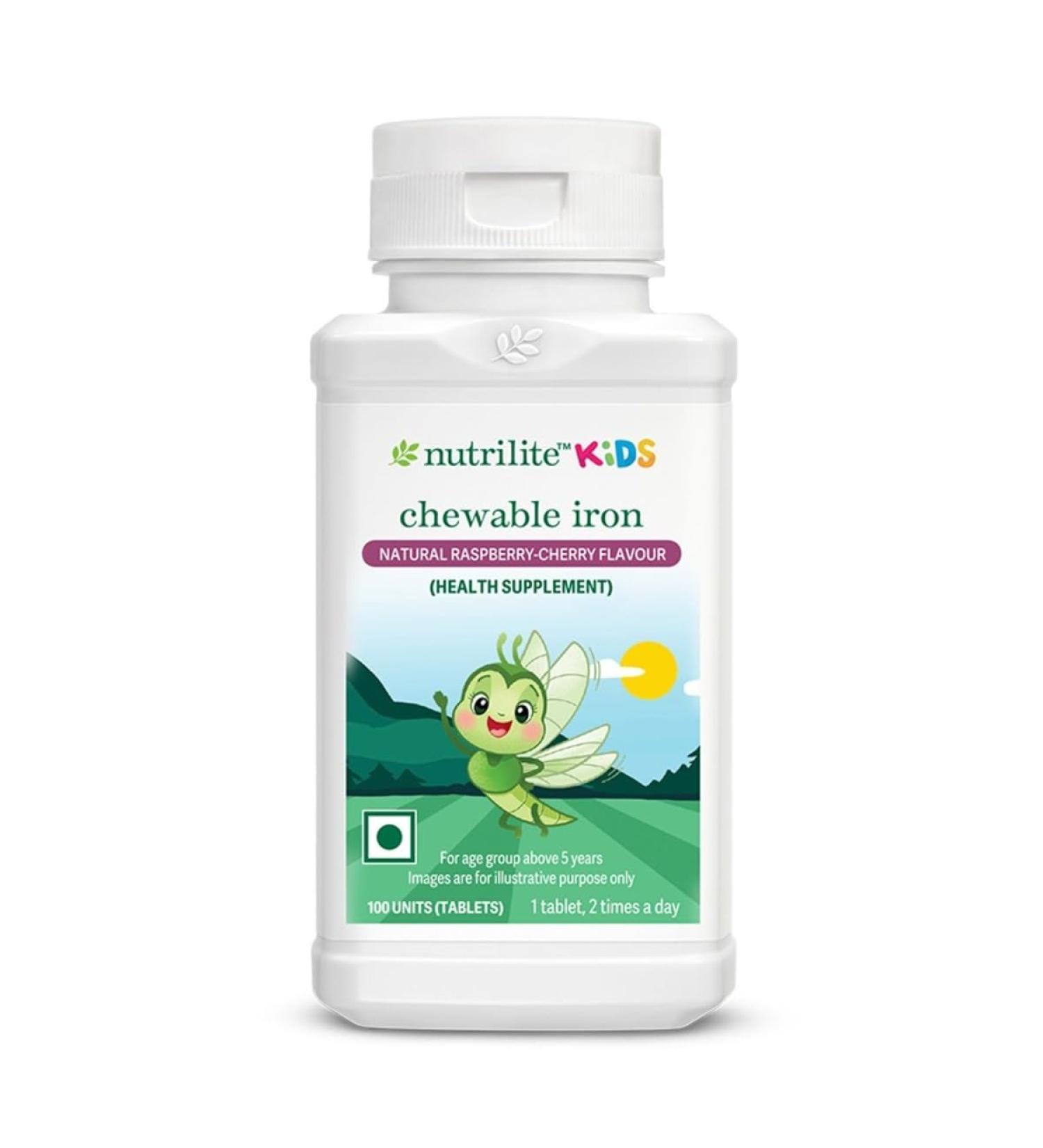 Kids Nutri-Lite Iron Supplement Chewable Tablets 100 Count