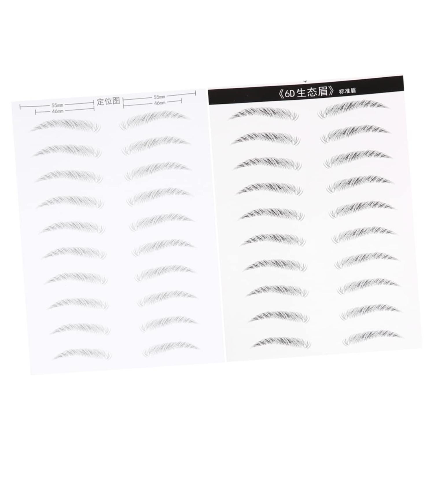  SOESFOUFU 2 Pairs Eyebrow Stencils Authentic Like Hair Sticker Eyebrow Simulation Eyebrow Tattoo Glue On Forehead 4d Simple Lazy - Buy Online on GoSupps.com