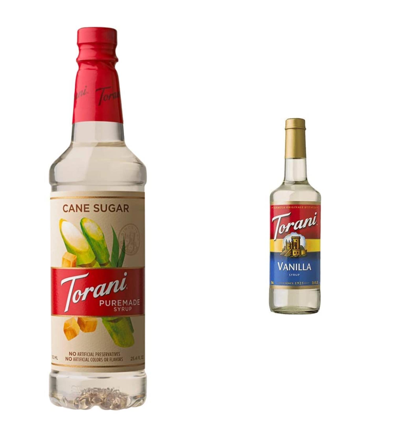 Torani Pure Made Cane Sugar Sweetener PET Bottle 750 milliliters & Vanilla Syrup Pet Bottle Vanilla 750 ml. Sugar Sweetener + Syrup Pet Bottle - Buy Online on GoSupps.com
