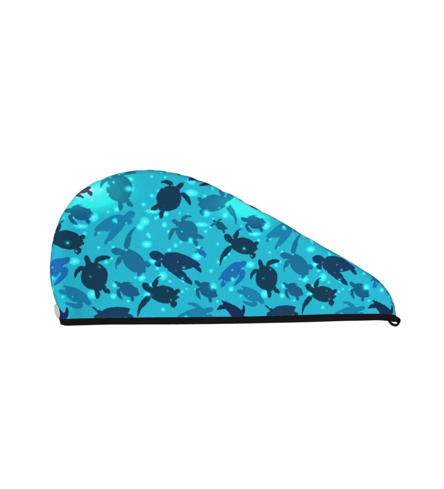 Hair Towel Wrap | Quick Dry Hair Turban with Button | Ideal for World Turtle Day Gifts - Buy Online on GoSupps.com