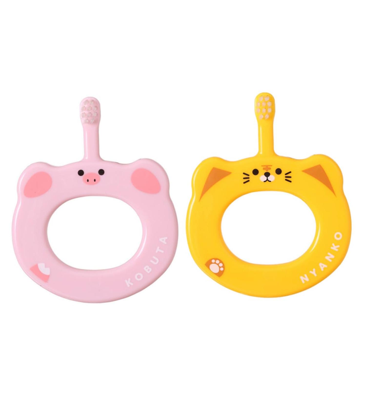 Hapinary 2-Pack Baby Toothbrush | Soft Bristles for Gentle Oral Care | Eco-Friendly Toddler Toothbrush for Kids - Buy Online on GoSupps.com
