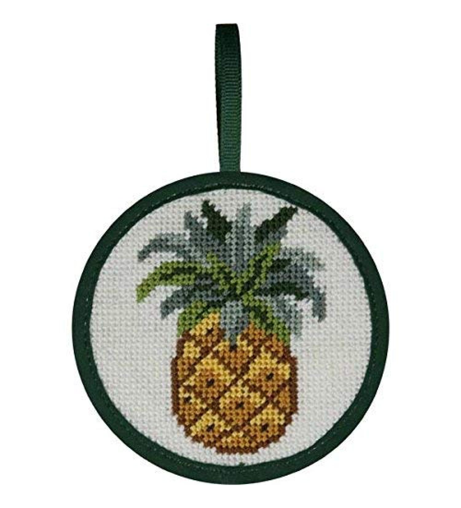 Alice Peterson Stitch-Ups Needlepoint Ornament Kit- Pineapple