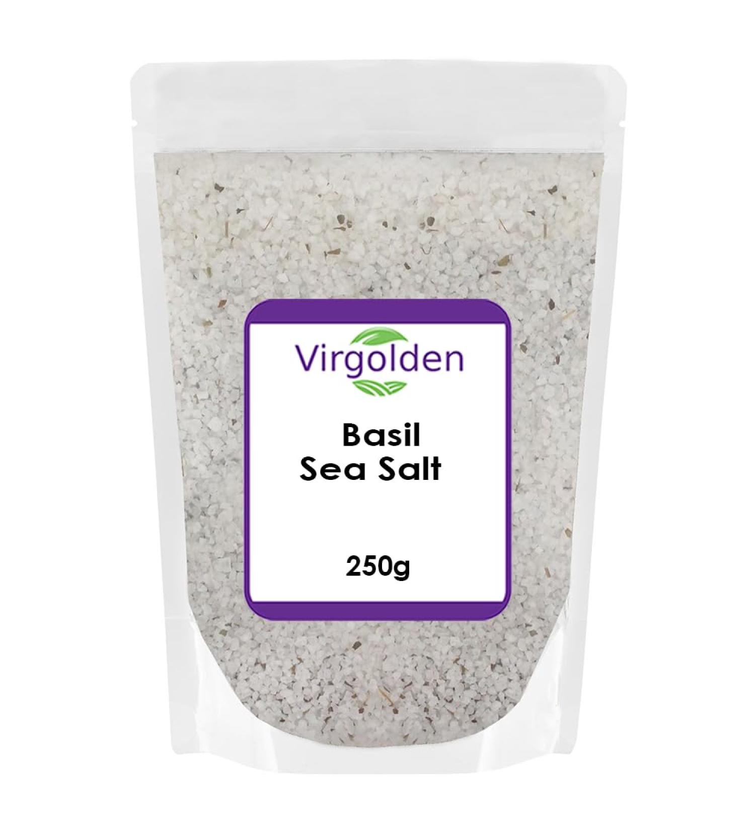 Basil Sea Salt 250g by Virgolden