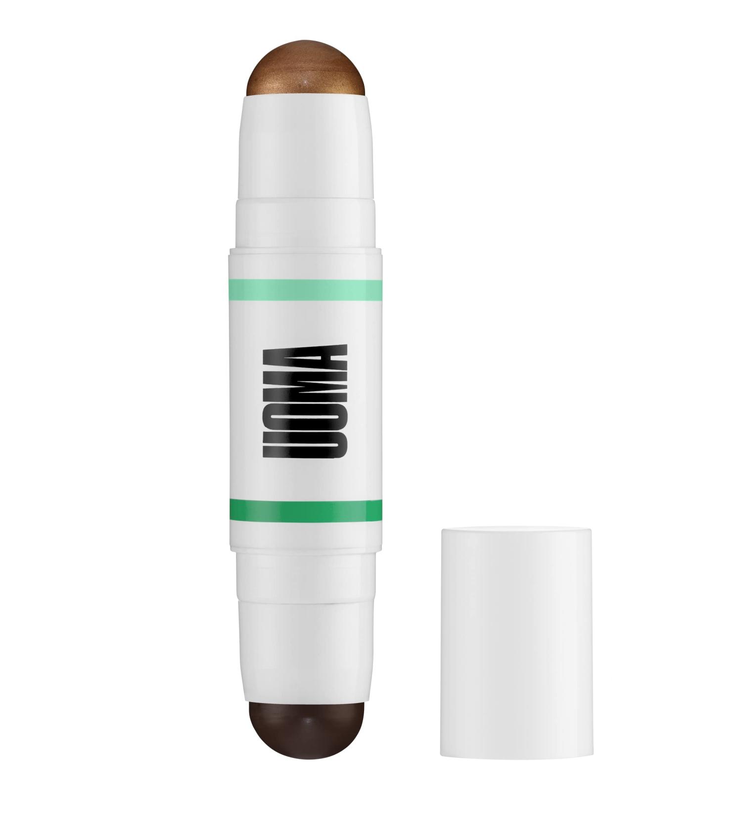 UOMA BEAUTY Double Take B ton de sculpture et de stroboscope 264 g perle noire Noir brillant