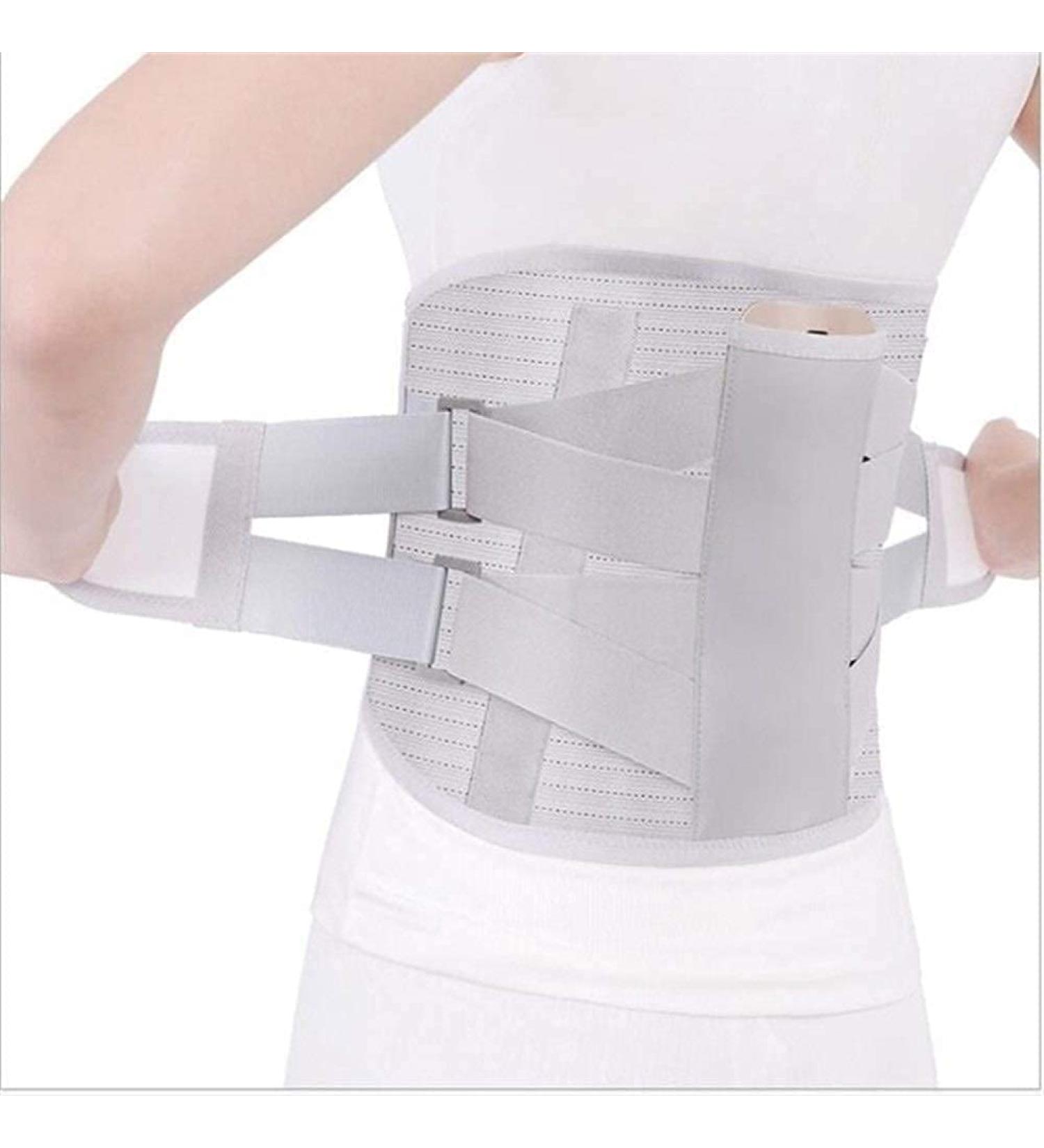 Tourmaline Self-Heating Magnetic Steel Lumbar Support Belt for Men & Women - Back Pain Relief & Posture Corrector - Buy Online on GoSupps.com
