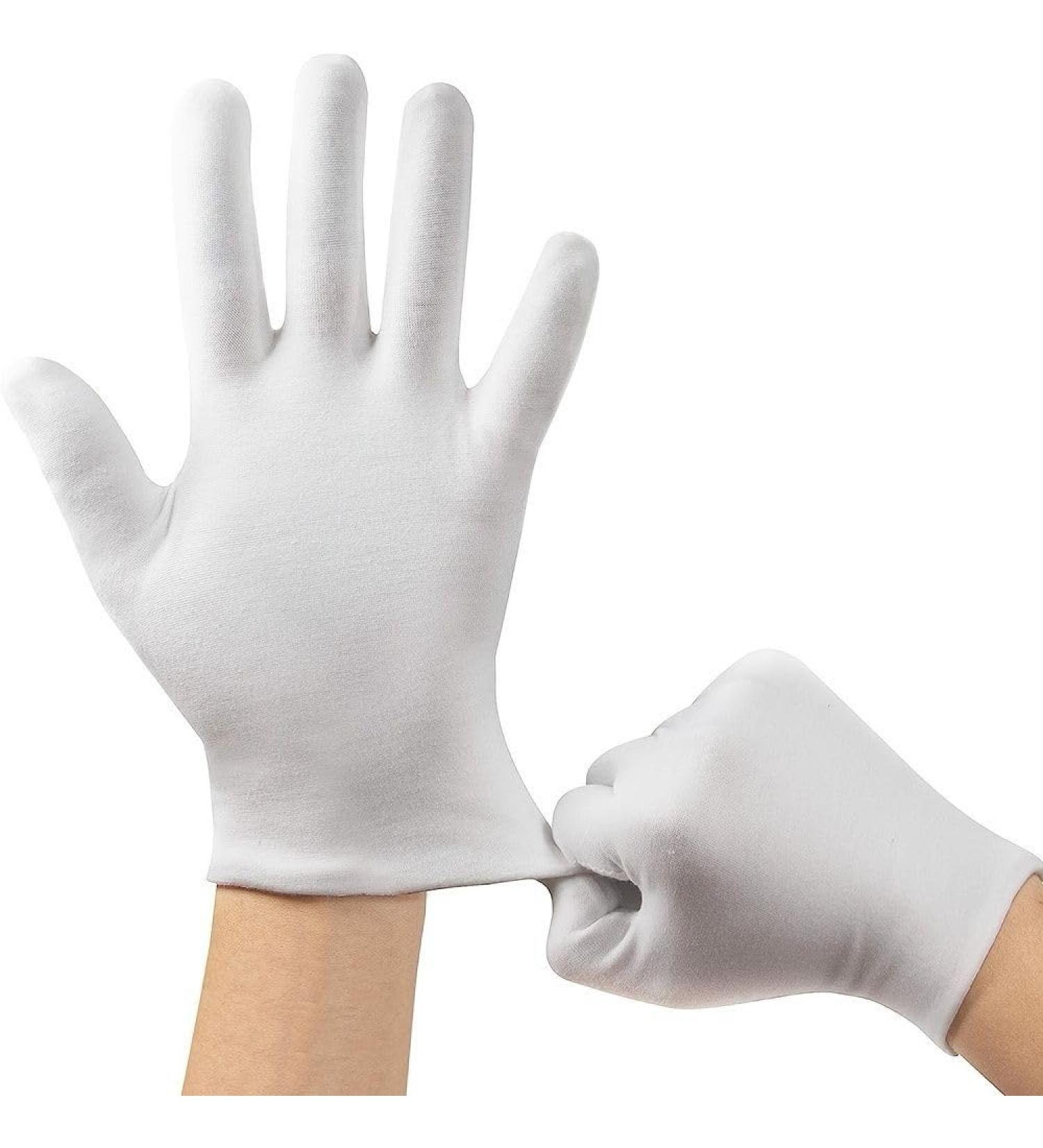 2 Pairs 100% Cotton Moisturising and Protective Gloves Cotton Gloves for Eczema & Dry Hands  - Buy Online on GoSupps.com