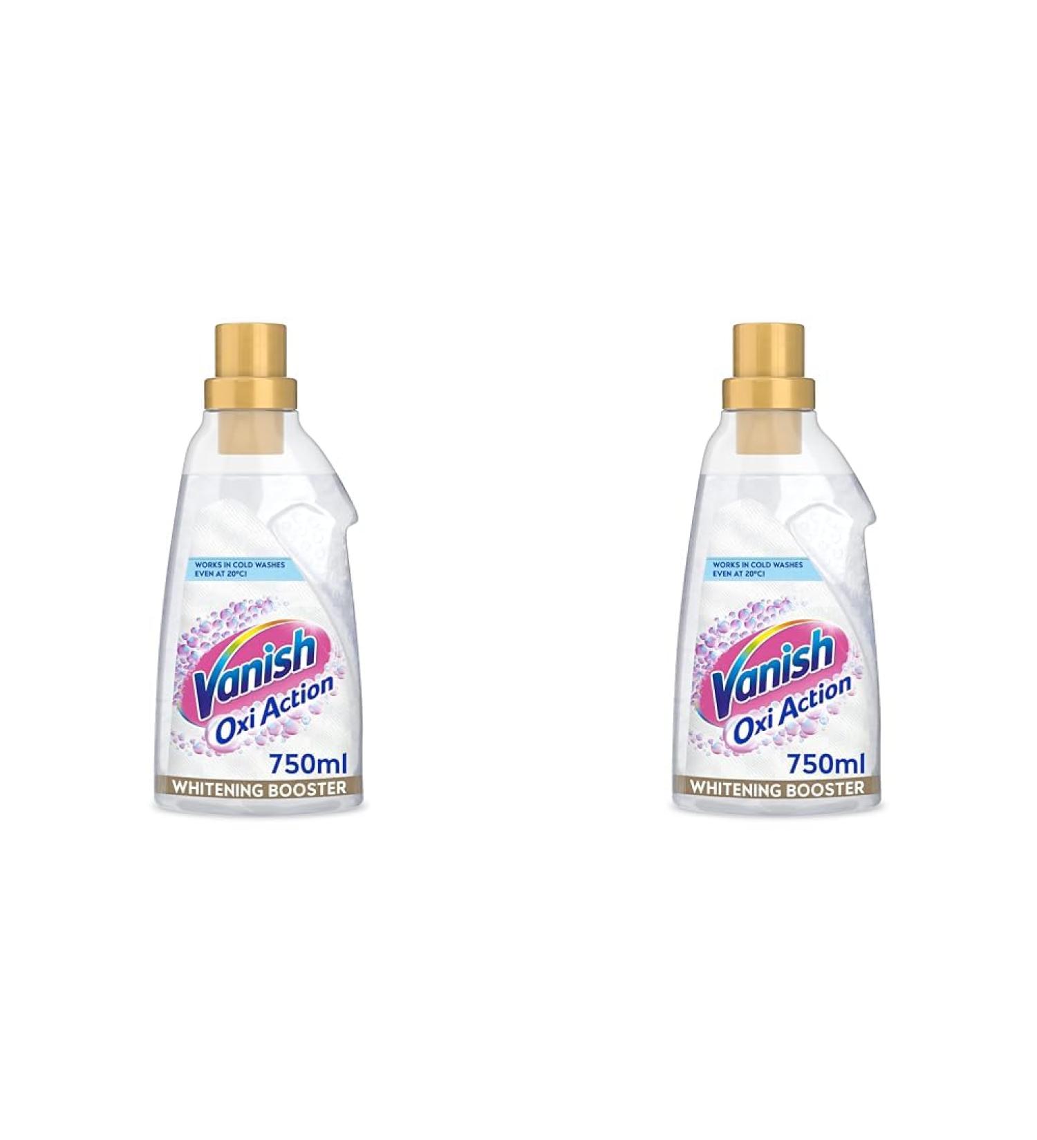 Vanish Gold Oxi Action Crystal White Gel 750 ml (Pack of 2) 125 ml (Pack of 12) - Buy Online on GoSupps.com