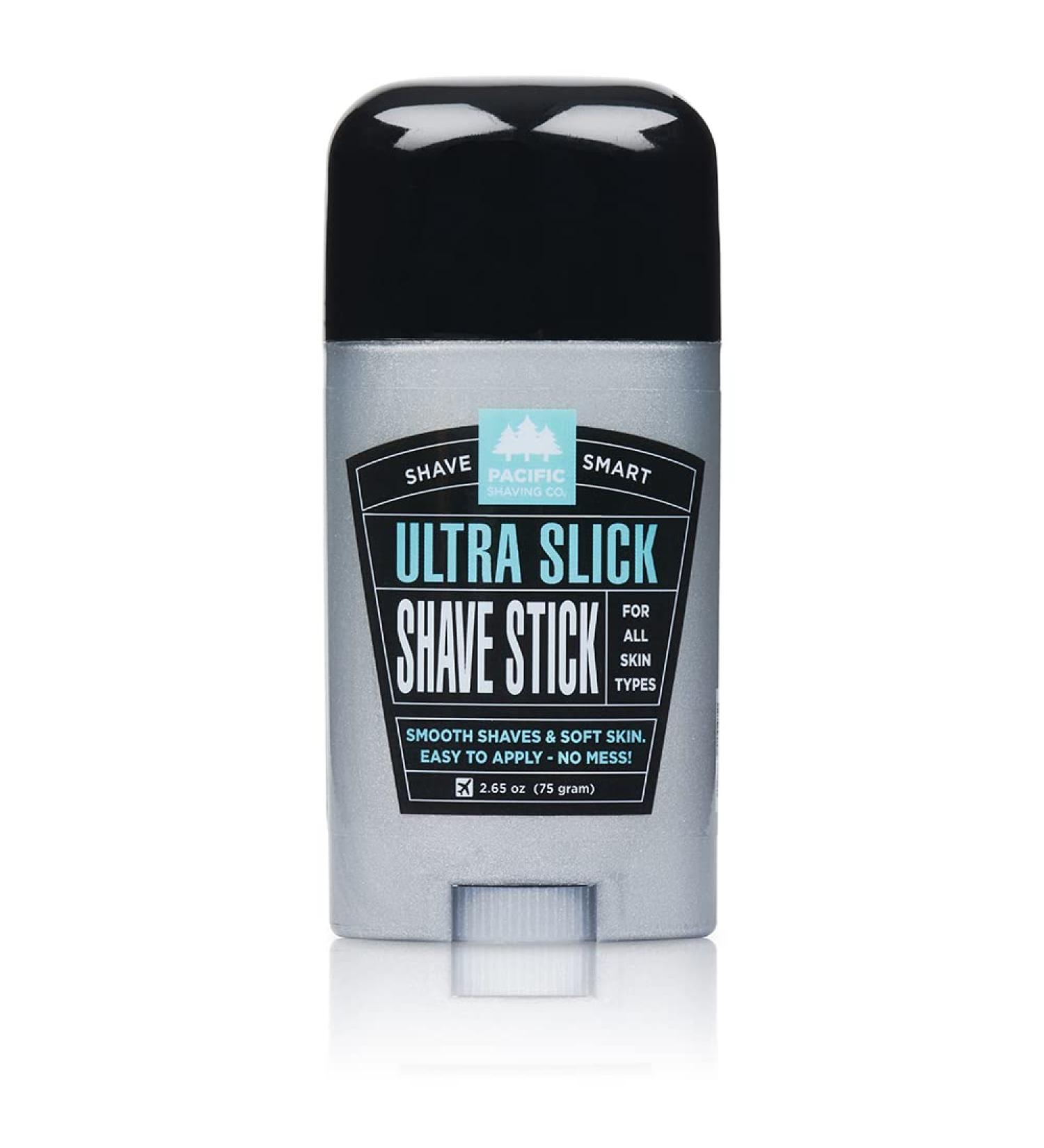 Buy Pacific Shaving Company Ultra Slick Shave Stick - No Mess Travel Shaving Stick with Moisturizing Coconut Oil for All Skin Types (2.5 Oz) - International Shipping Available - Buy Online on GoSupps.com