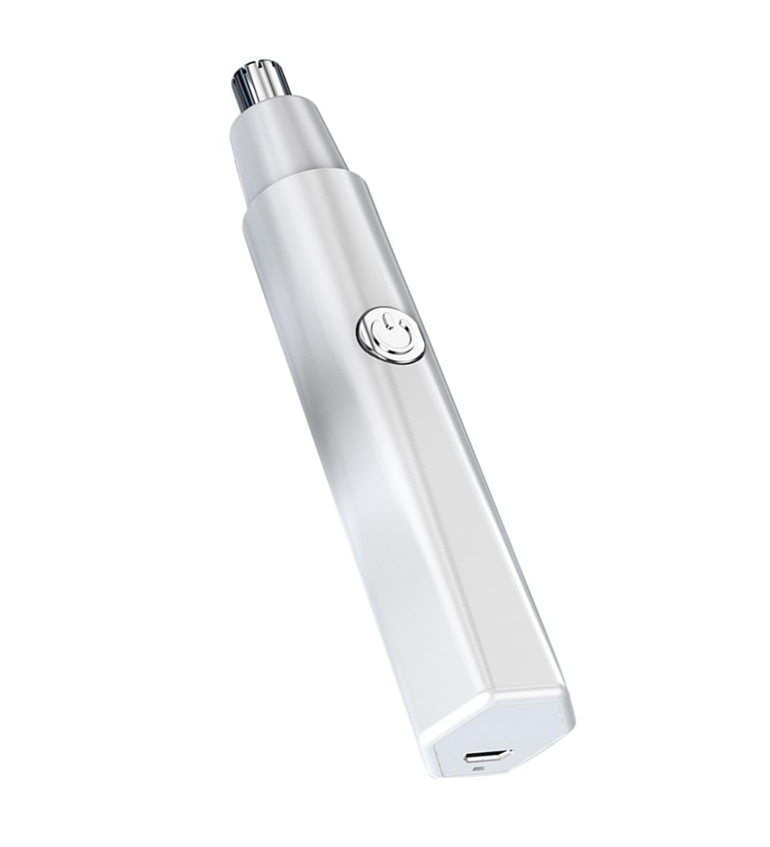 Amagogo Nose Hair Trimmer - Smooth Cutting Travel Size Grooming Gadget for Men & Women - Eyebrow & Facial Hair Trimmer in White - Buy Online on GoSupps.com
