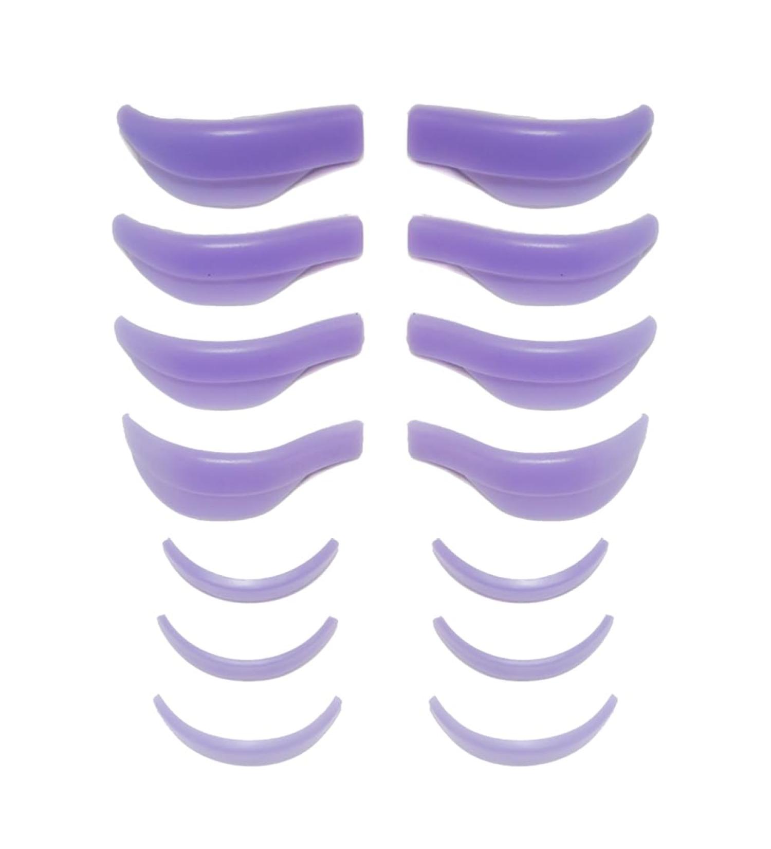 Kahdsvby 7 Pairs Eyelash Lifting Extension Kit Silicone Pad Eyelash Perm Pads New Purple - Buy Online on GoSupps.com