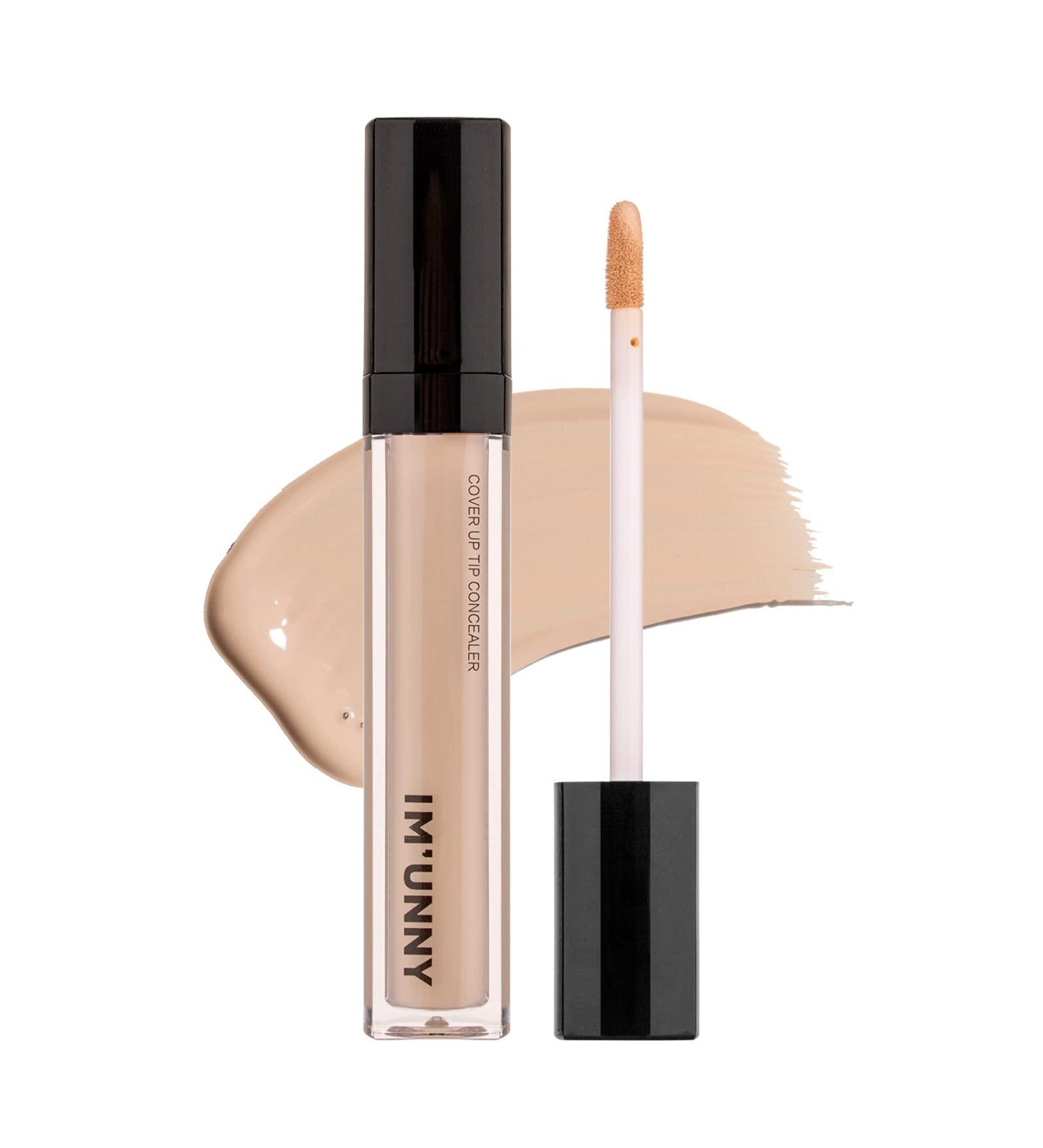 IM UNNY Full Cover Up Tip Concealer 01 Light Beige for Under Eye Dark Circles and Blemishes | Waterproof Matte Finish Concealer 7.5g | K-Beauty Makeup - Buy Online on GoSupps.com