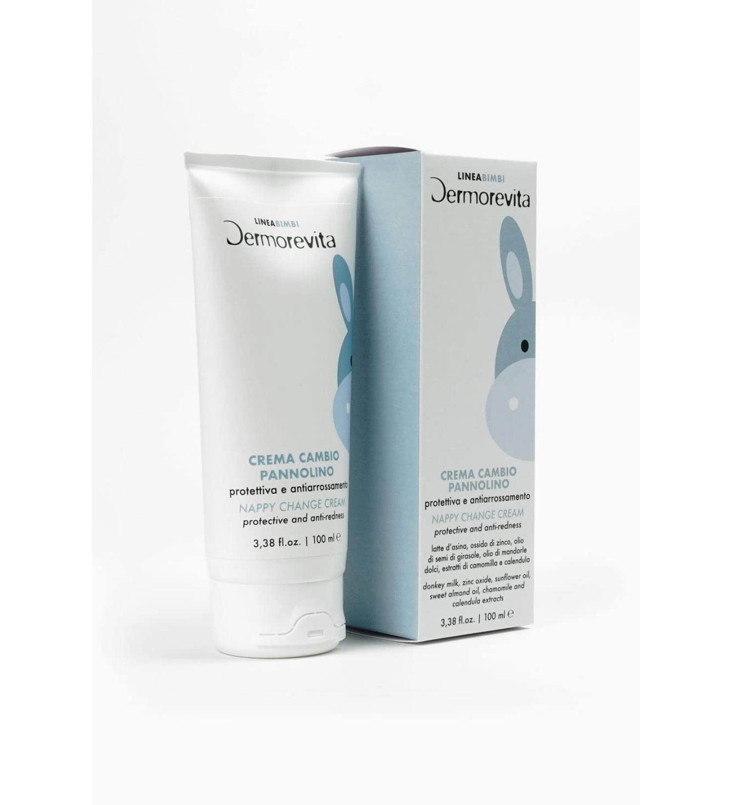 Dermoreville Child Line Diaper Change Cream with Donkey Milk Zinc Oxide Sunflower Seed Oil Sweet Almond Oil Chamomile Extracts and Calendula - Buy Online on GoSupps.com