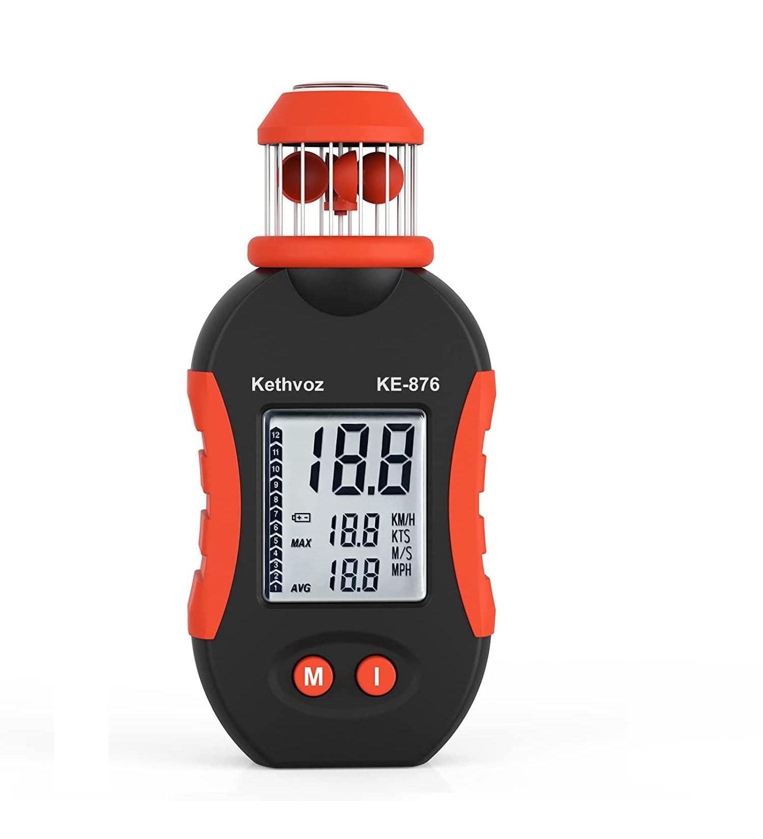 Buy Kethvoz Digital Wind Meter Anemometer - Handheld Cup Wind Speed Gauge for Sailing Windsurfing Drones & HVAC | Accurate Air Flow Measurement 0.7-42m/s - Buy Online on GoSupps.com