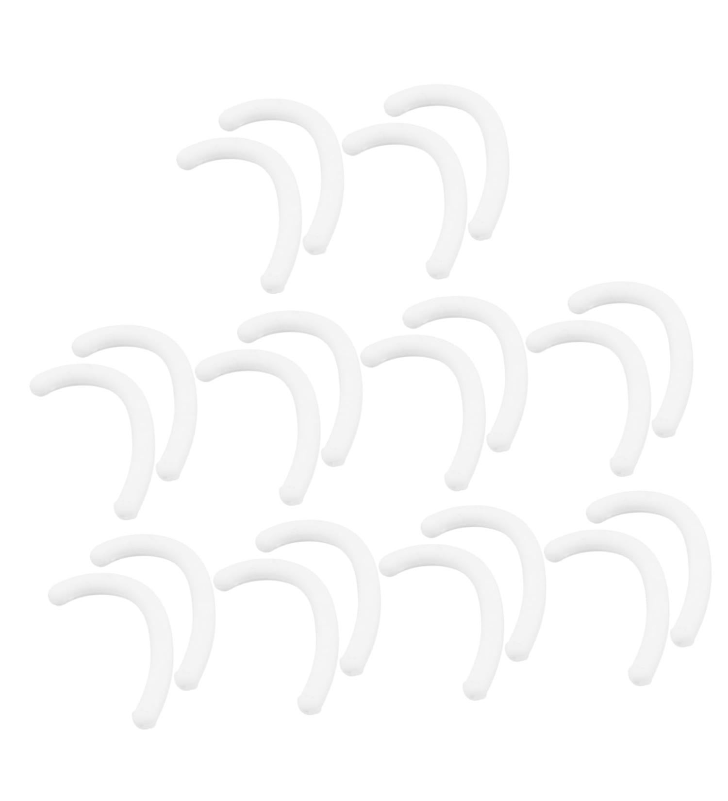 Minkissy 10 Pair Anti-Snag Silicone Ear Grips - Reusable Ear Bracket Hooks for Masks - White Rubber Ear Protectors for Comfortable Wear - Buy Online on GoSupps.com