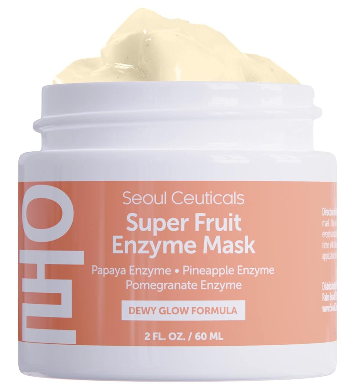 Korean Fruit Enzyme Mask - Brightening K Beauty Face Mask 2oz - Buy Online on GoSupps.com