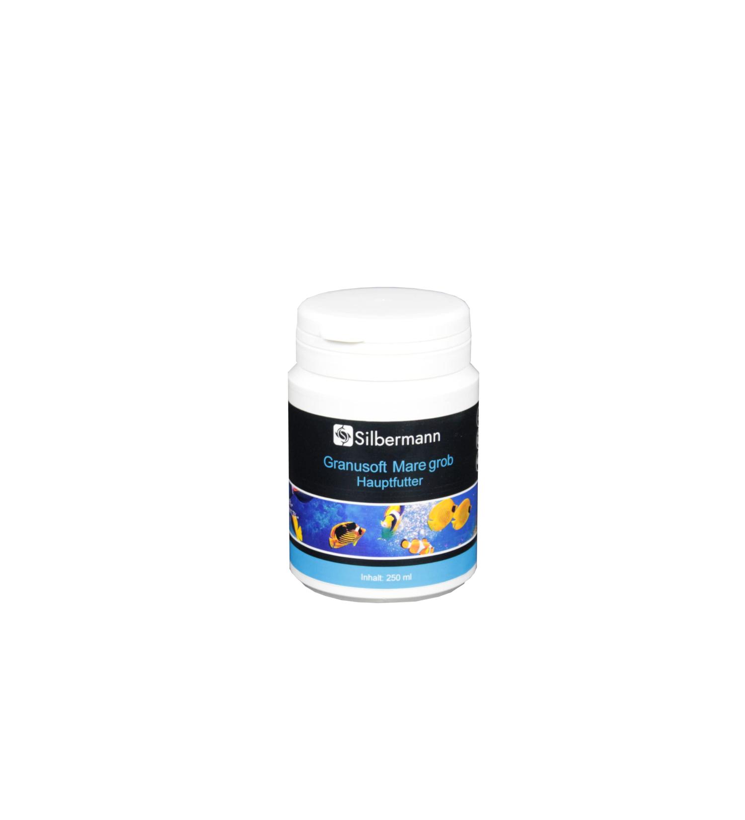 Silbermann Granusoft Mare Main food for saltwater fish Fine or coarse (250 ML) - Buy Online on GoSupps.com