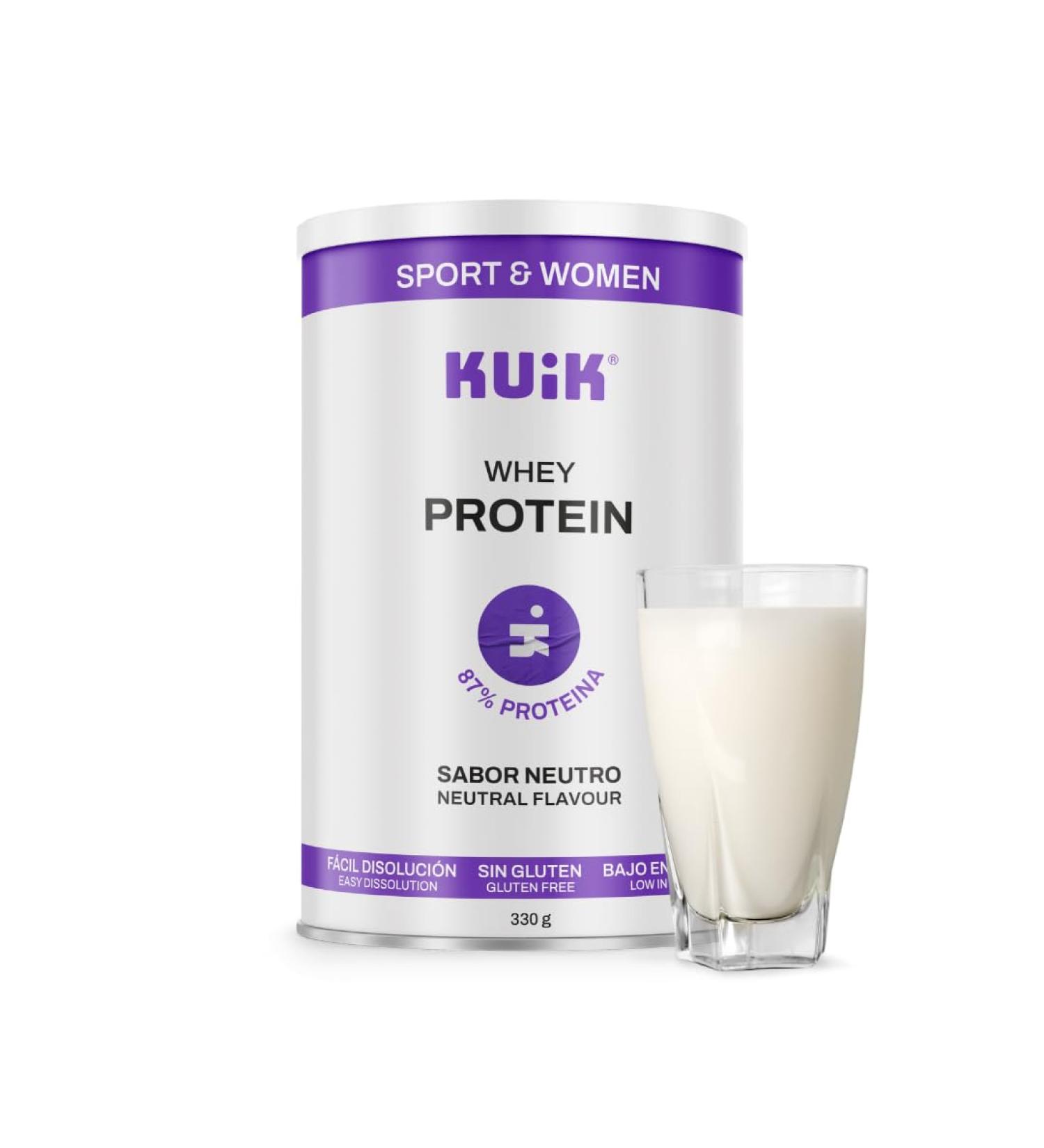 KUIK | Whey Protein for Women | Muscle Recovery & Strength | Sports Nutrition For Women | Neutral Flavor - 330g - Buy Online on GoSupps.com