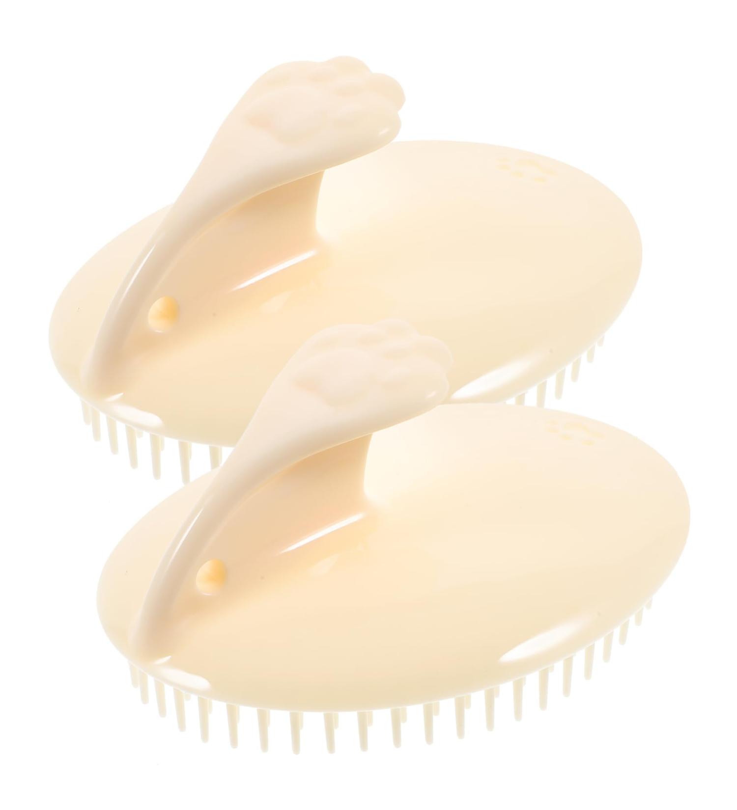 Foytoki Silicone Shampoo Comb & Scalp Massager - 2 Piece Hair Peeling & Washing Device for Ultimate Hair Care - Buy Online on GoSupps.com