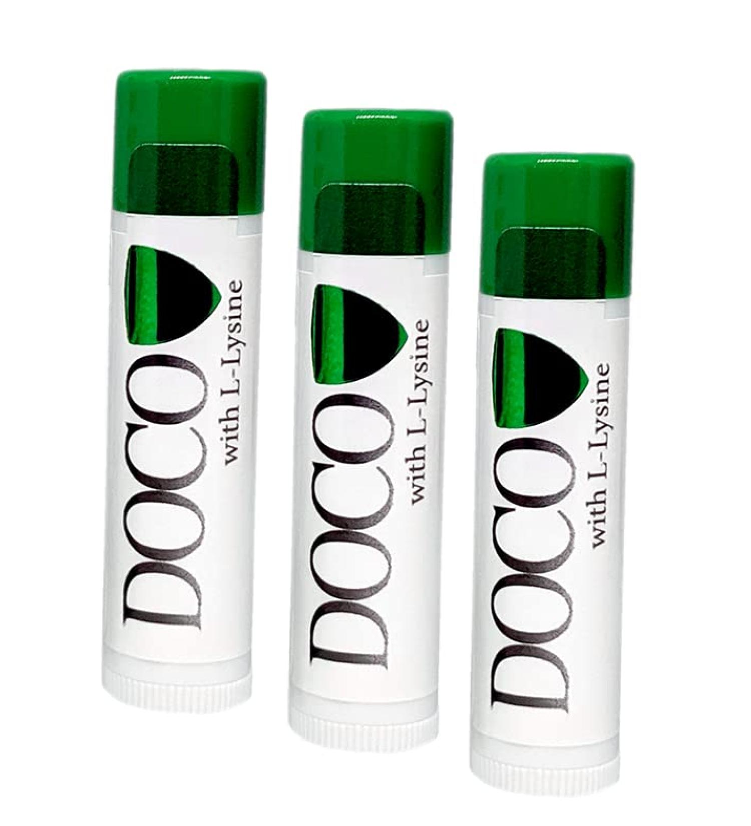 DocoShield Lip Balm w/Docosanol and Lysine (3-Pack)