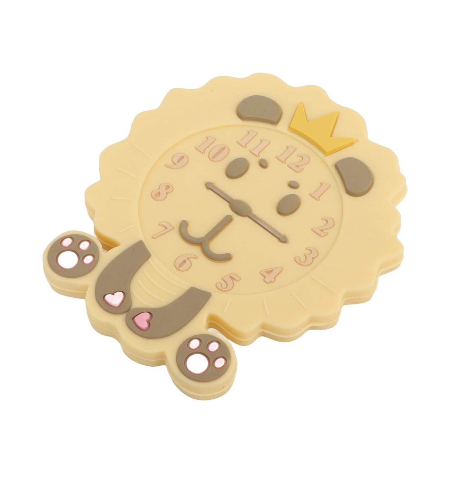 Cartoon Animal Alarm Clock Shaped Silicone Teething Toy for Babies 0-12 Months | Gum Relief Teether - Buy Online on GoSupps.com