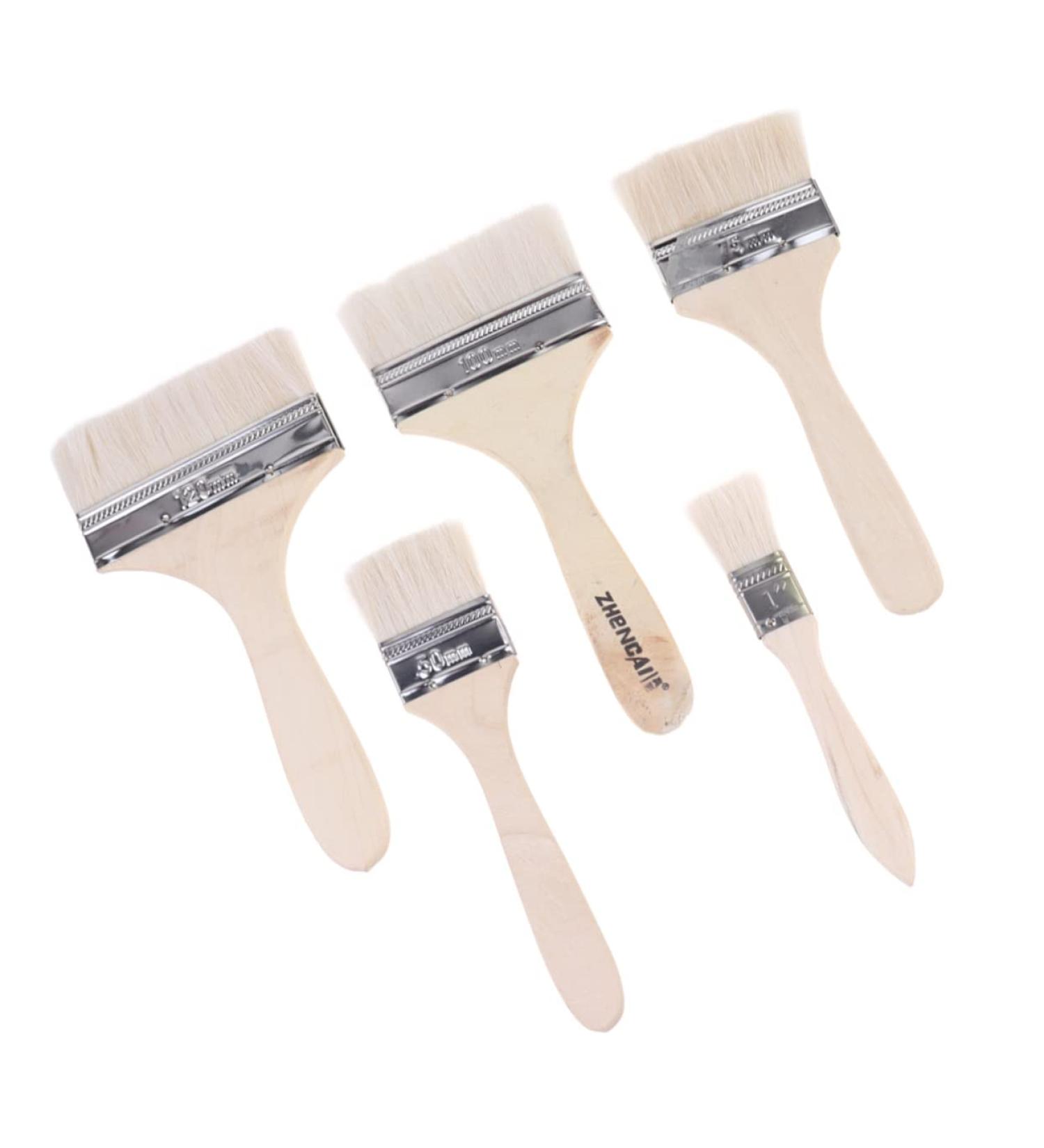 TEHAUX 5pcs Chip Brush Hot Dog Costume Baking Smooth Handle Key Blanks Touchup Long Handle - Buy Online on GoSupps.com