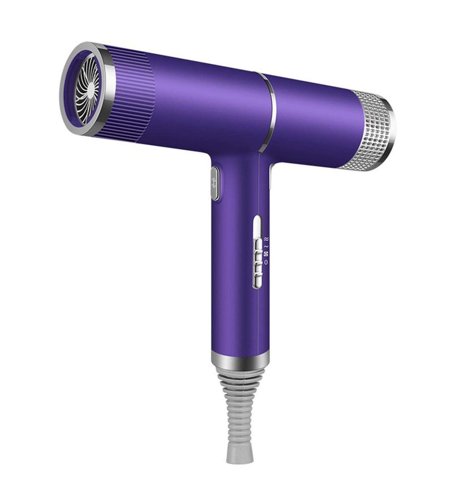 Hair Dryer Lightweight Travel Hair Dryer for Normal and Curly Hair Including Curly Hair Styling Nozzle Hair Dryer Smart Inv Purple - Buy Online on GoSupps.com