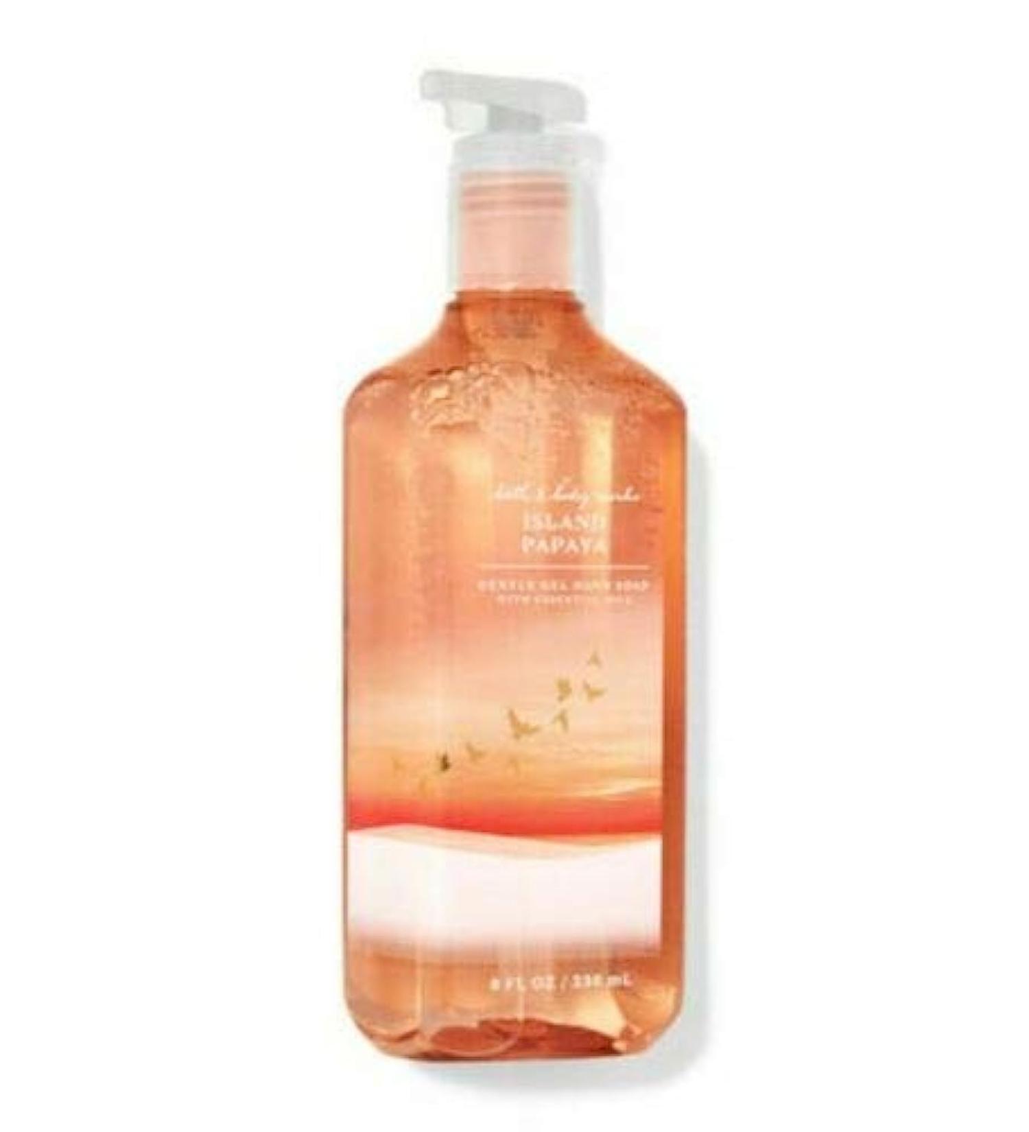 Buy Bath and Body Works Island Papaya Gentle Gel Hand Soap - 8 Fl Oz | Nourishing Essential Oils | International Shipping Available - Buy Online on GoSupps.com