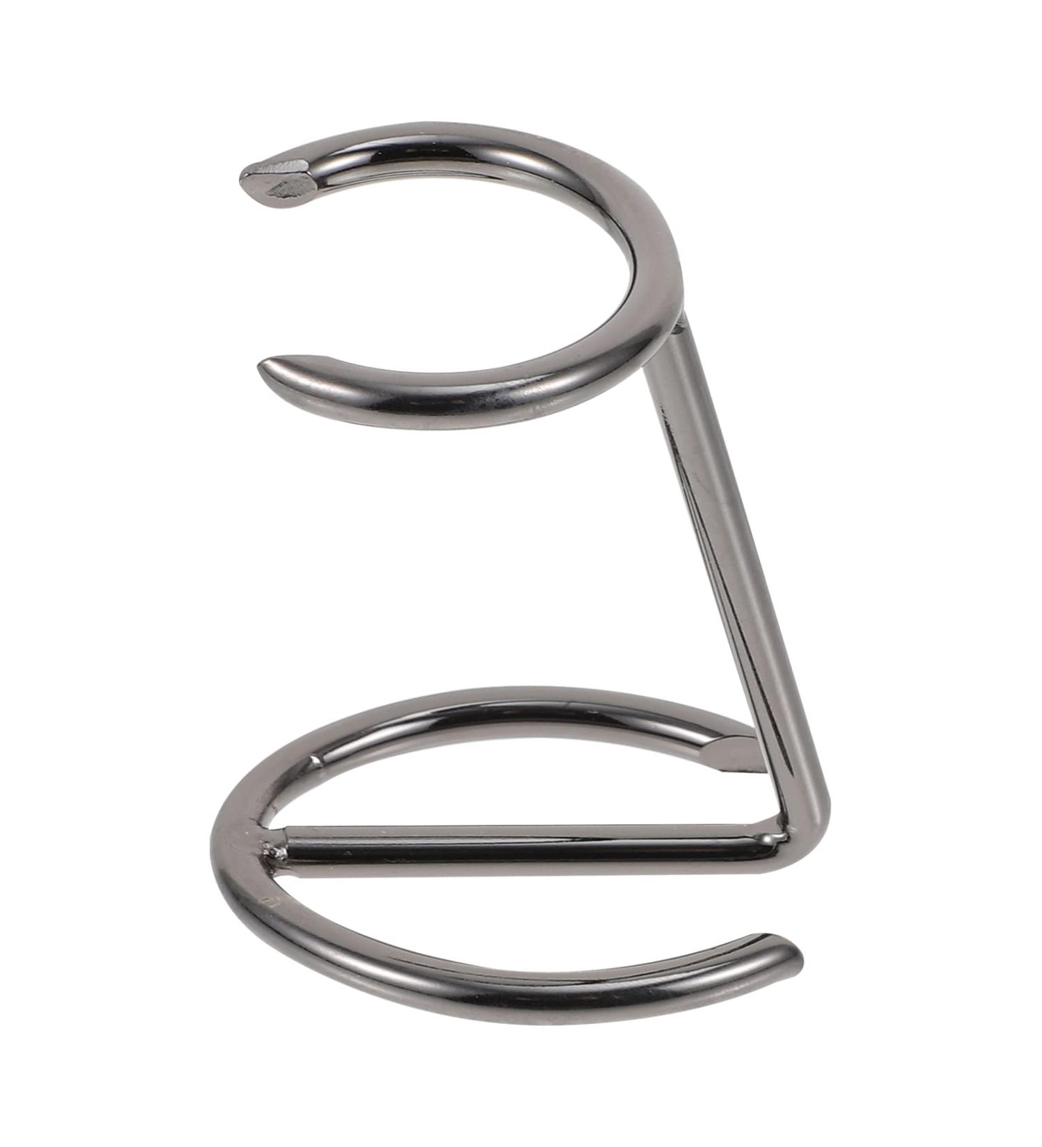 Premium Metal Safety Razor Stand - Non-Slip Beard Razor Holder & Shaving Brush Stand for Men - Gray Skin Care Accessory - Buy Online on GoSupps.com