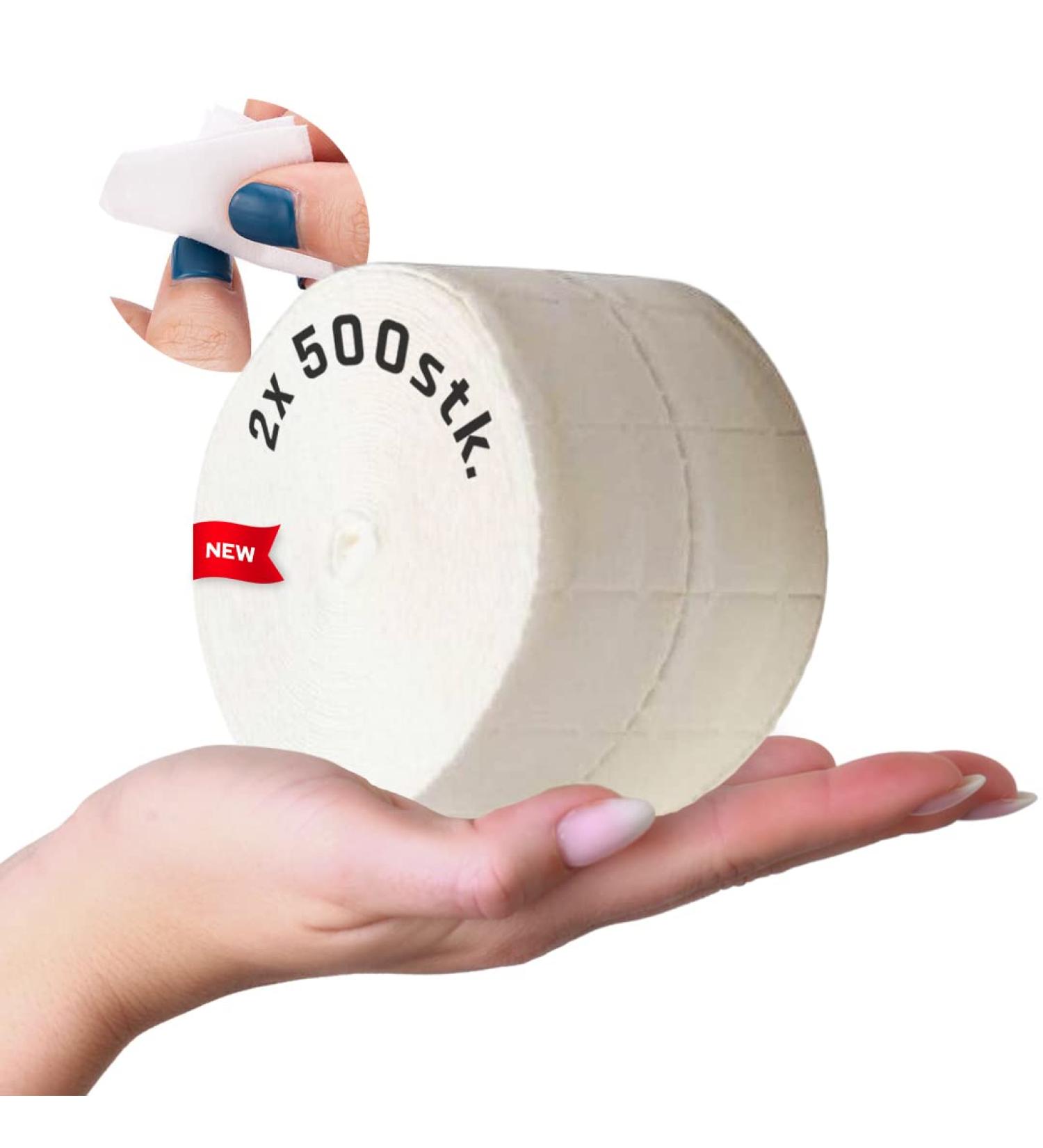  Lynis Nailshop Pack of 1000 lint-free cellular cotton pads for nails Shellac gel nails as a nail polish remover cotton pad with cleanser to remove the sweat layer - Buy Online on GoSupps.com