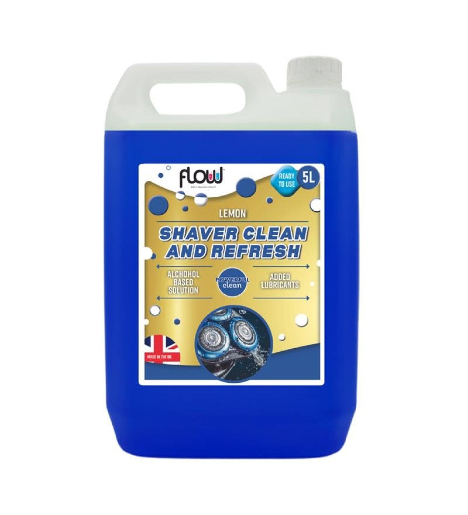Flow 5 Litre Shaver Cleaner | Cleaning Fluid Refill For Braun Clean And Renew Cartridge | Braun Stations 3 5 7 & 9 Series (1 Pack) 5 l (Pack of 1) - Buy Online on GoSupps.com